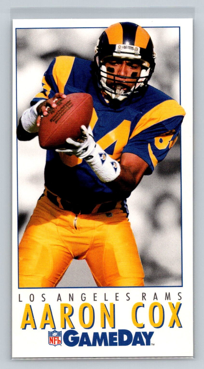 Aaron Cox 1992 GameDay #415 Los Angeles Rams