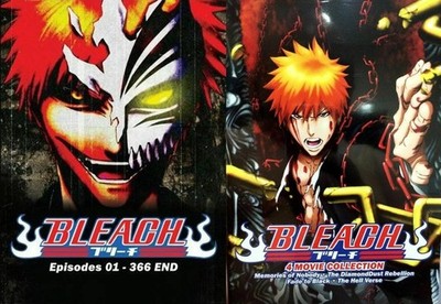 Anime DVD Bleach Complete TV Series (Epi. 1-366 End + 4 Movies) ENGLISH Box Set