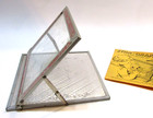 Old 1920s Star Graph Antique Educational Toy Teach Drawing Alphabet Metal Glass — photo 3