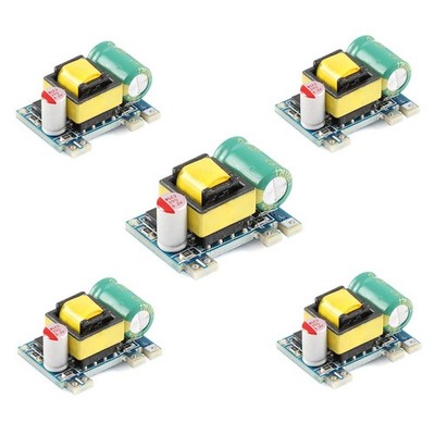 5Pcs 5V 700mA Power Supply Module 3.5W AC-DC Isolation Switch Power Module 22...