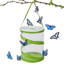 Popup Insect And Butterfly Habitat Cage Terrarium Clear Mesh Enclosure See Throu