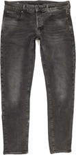 G-Star 3301 Herren Anthrazit Straight Slim Stretch Jeans W36 L33 (84743)