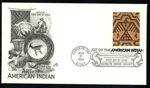 AMERICAN INDIAN ART HO-CHUNK BAG  2004 ARTCRAFT CACHET FDC  VF UNADDR