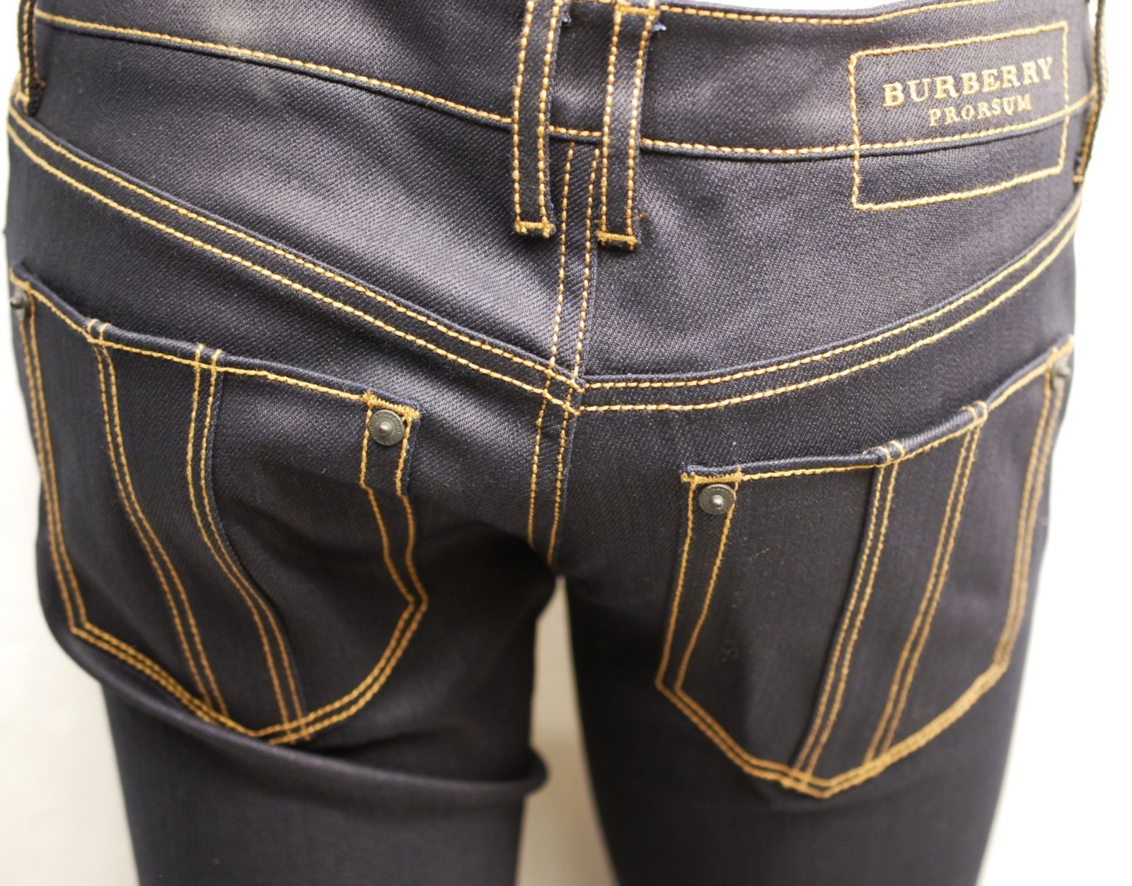 $495 RUNWAY NEW Burberry Prorsum 29L Dark Indigo Flare Fit Jeans Women Lady Gift image 8