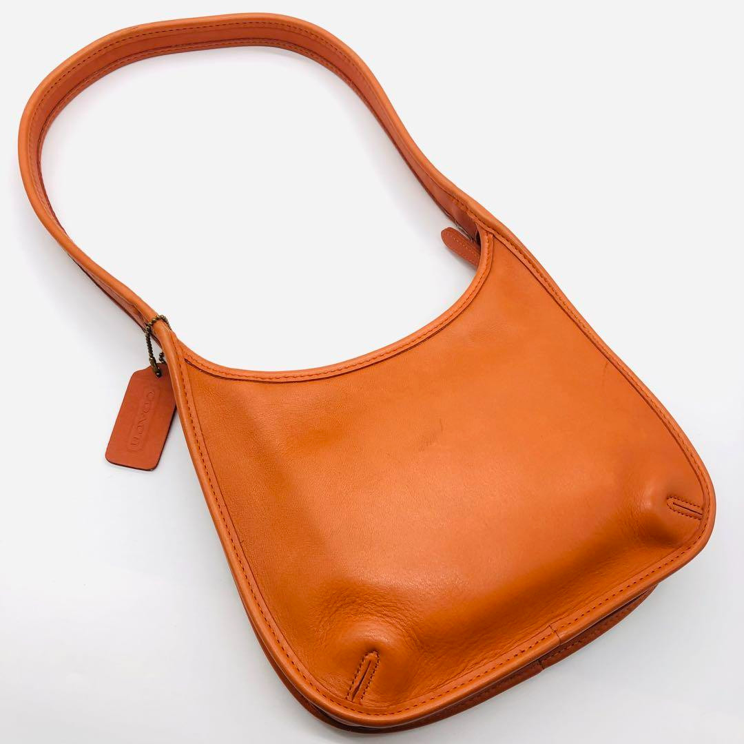 OLD COACH Ergo 9020 One Shoulder Hobo Bag Orange Vintage item From 