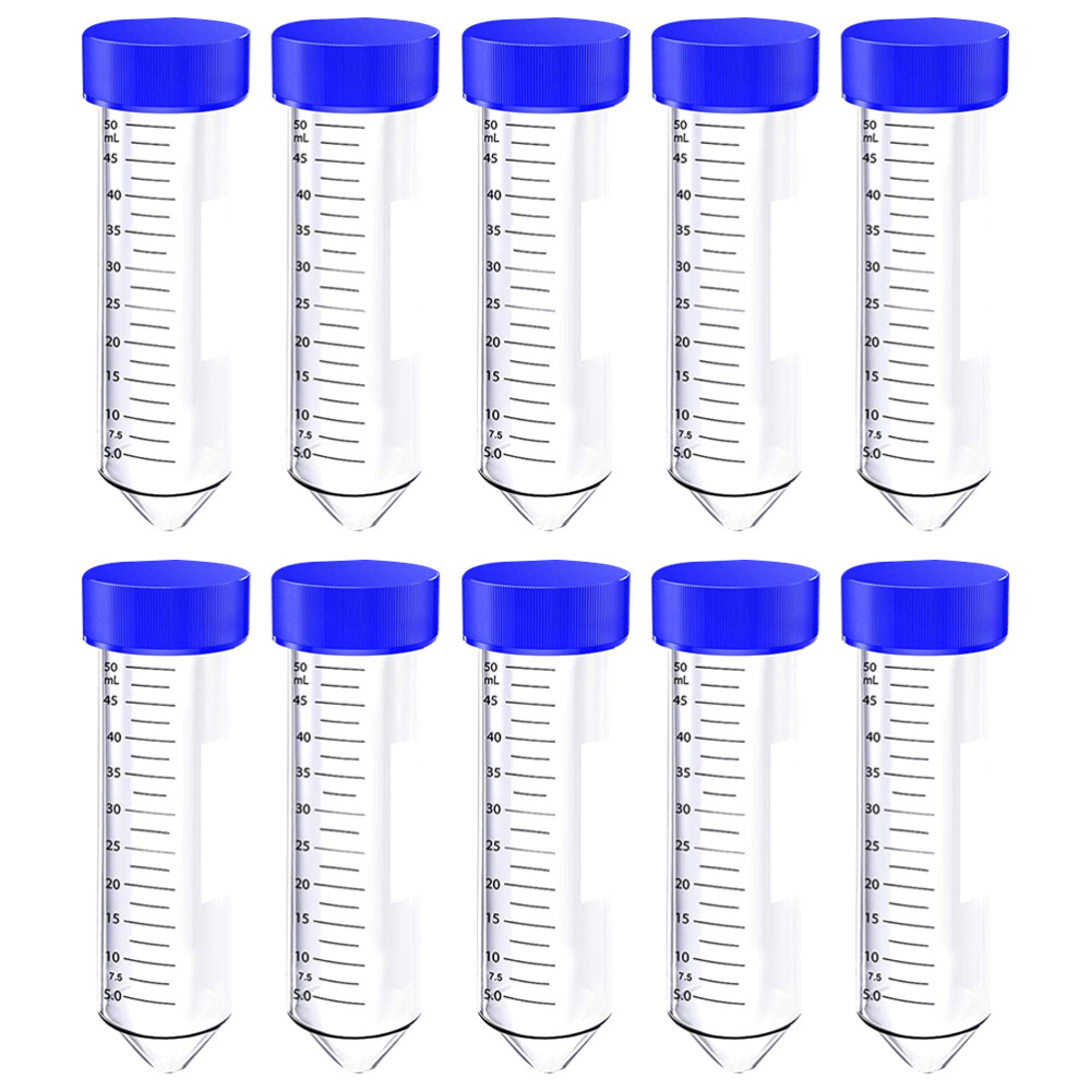 50pcs Plastic Centrifuge Tubes Falcon Tubes 50ml Ultracentrifuge Tubes Test Tube eBay