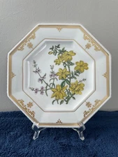 Spode Fine Bone China The Cabinet Collection Jasminum & Prostanthera Plate 9"