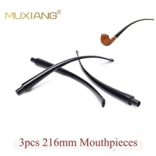 Long Acrylic Mouthpieces Stem 216mm Tobacco Churchwarden Pipe for 9mm Filter 3X