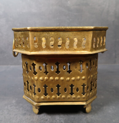 Wunderschönes Messing Stövchen Teestövchen Brass Warmer daha sıcak plus chaud
