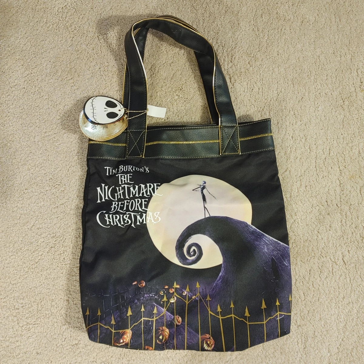 Jack skellington tote bag sales