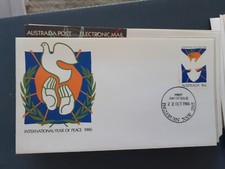 Australia 1986 fdc international year of peace