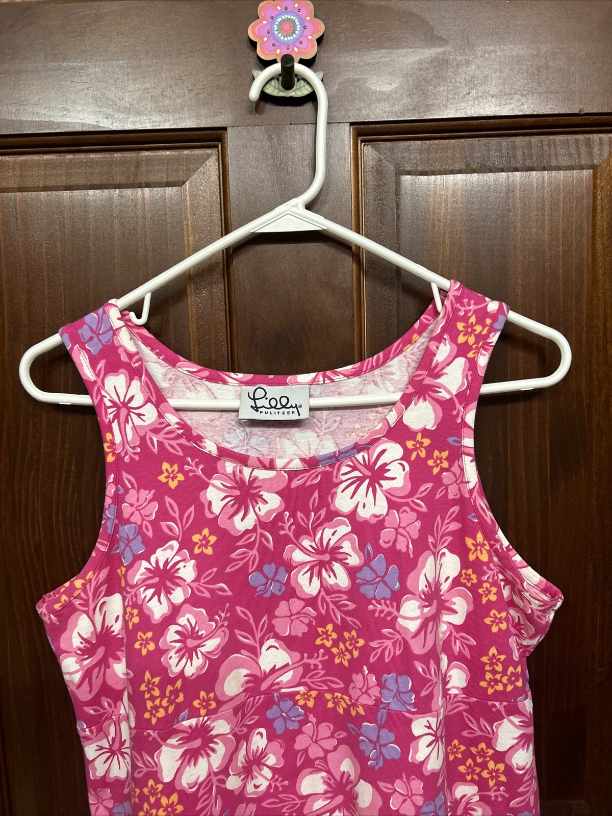 Lilly Pulitzer Sundress Multicolor Tropical Flowers Size Medium-image