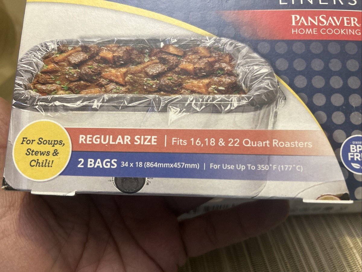 Pansavers 16 - 22 Quart Electric Roaster Liners, 50 Per Pack by