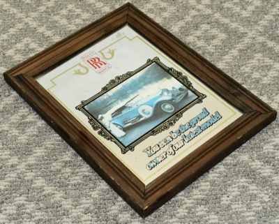 Vintage Wall Mirror Rolls Royce Image Of Glass 'Proud Owner Of