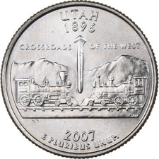[#224647] United States, Quarter, 2007, U.S. Mint, Copper-Nickel Clad Copper, MS