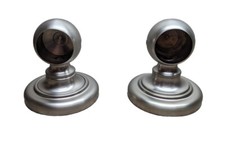 Signature Hardware Lancashire Grab Bar Bracket Set of 2 Brushed Nickel 040329-BN