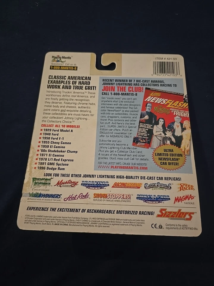 Johnny Lightning DODGE RAM 1500 White Lightning Chase (260) - Image 2 of 3