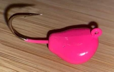 10 SPARKIE NC Tog Jigs  HOT PINK Sheepshead Tautog jig heads  BLACKFISH HD HOOK