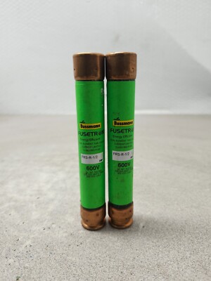 NEW LOT OF 2 BUSSMAN FUSETRON FUSE ENERGY EFFICIENT TIME DELAY FRS-R-1/2