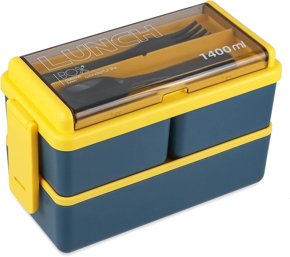 Natraprow Bento Box Adult Lunch Box, All-In-One Lunch Containers with Removable Natraprow Bento Box Adult Lunch Box, All-In-One Lunch Containers with Removable