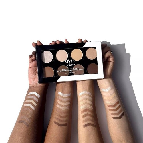 NYX PROFESSIONAL MAKEUP Highlight & Contour Pro Palette- HCPP01 NWB - Picture 3 of 4