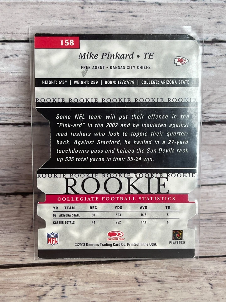 2003 Donruss Elite Turn of the Century Autographs #158 Mike Pinkard 076/125 - Image 2 of 2