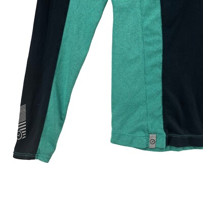 Haut De Course Zoot Ocean Side Femme – 1/2 Zip, Manches Longues, Vert/noir, Taille S