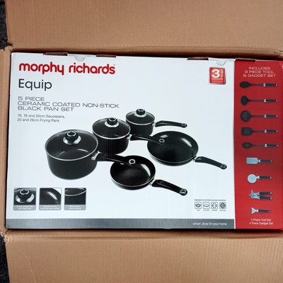 Morphy Richards Equip Topf & Utensilien Set Brandneu