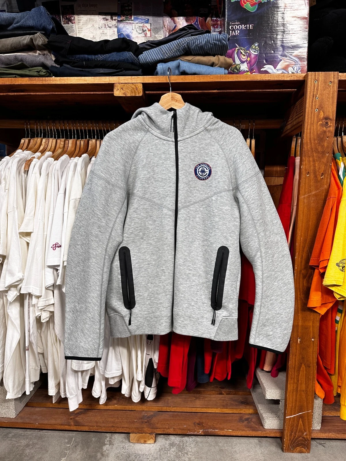 Nike Fleece Men's Full-Zip Hoodie LA Clippers Promo Size M