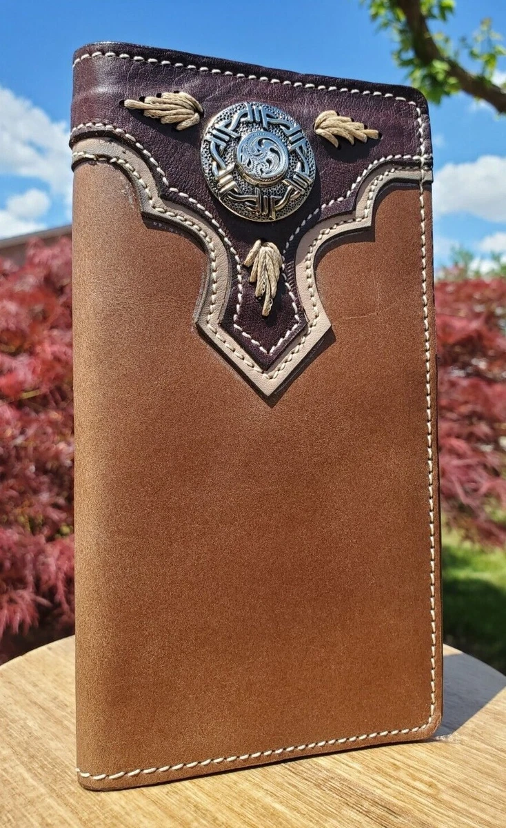 Leather Checkbook Wallet