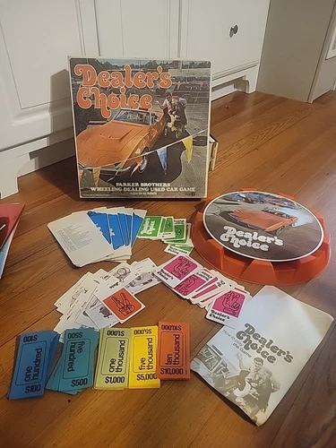 Vtg 1972 Dealer's Choice Parker Brothers Board Game Preowned Complete Car Auto