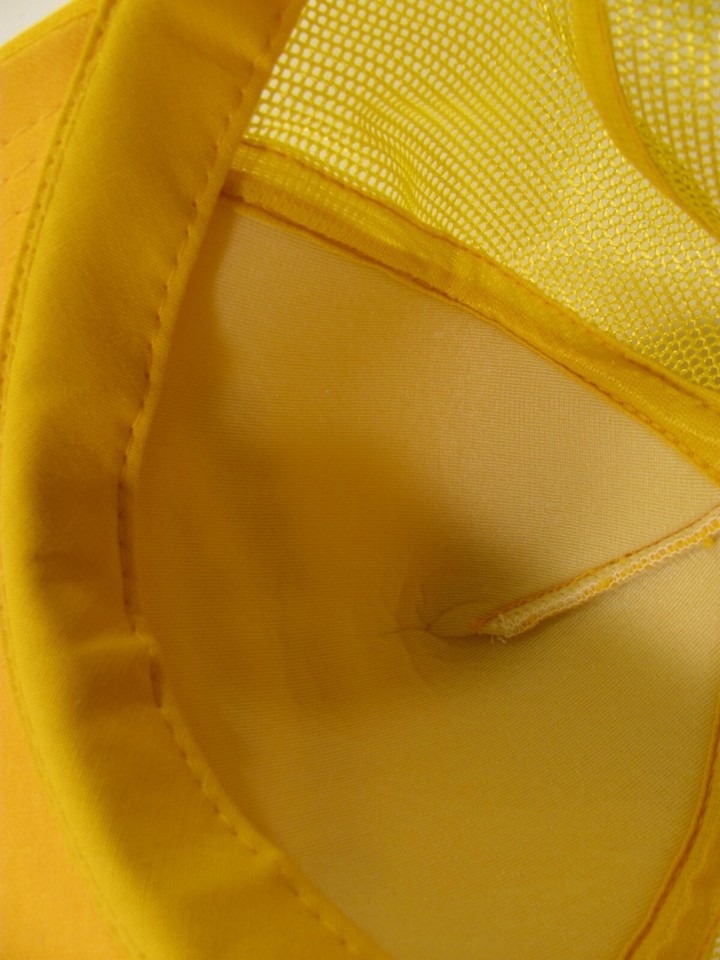 Old El Paso Hat Vintage Yellow 80's Employee Ball Cap Mesh Fine Mexican