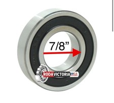 KSK 6204 14 2RS C3 BALL BEARING, RUBBER SEALED SPECIAL BORE 7/8" 7/8"x47x14mm