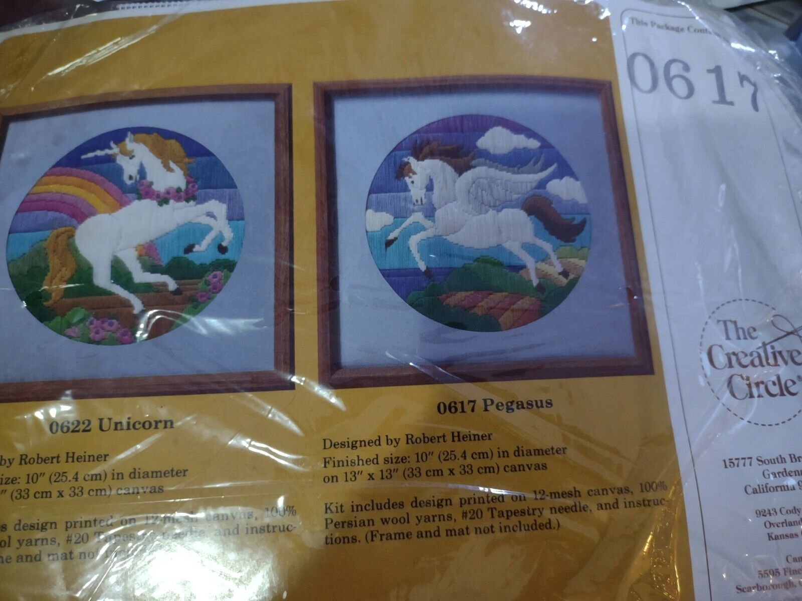 The At the price of surprise Creative security Circle Pegasus 0617 Needlepoint