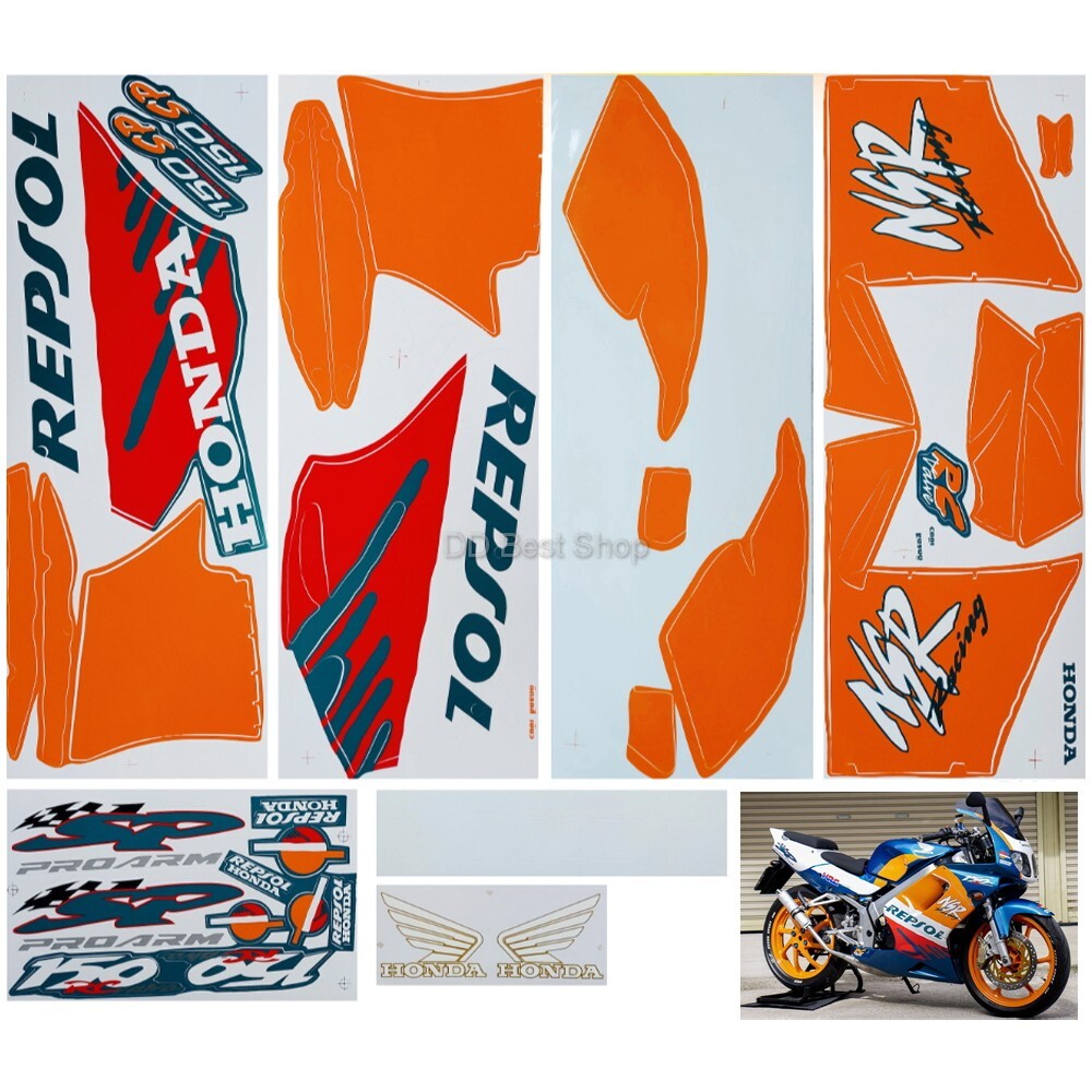 Sticker Repsol Replacement Complete Set For Honda NSR 150cc SP
