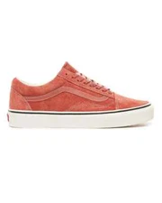 Men's Vans Old Skool Hairy Suede SZ 9.5 Hot Sauce Skate Shoes VN0A38G1UNG