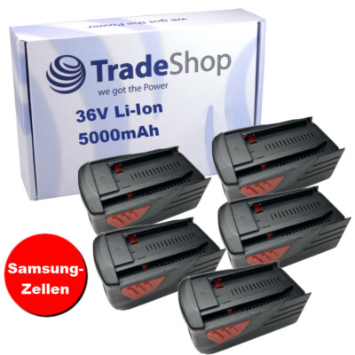 5x Hochleistungs AKKU 36V 5000mAh für Hilti WSC 7.25-A36, WSC7.25-A, WSC 70-A36