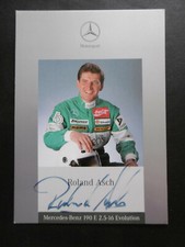 Roland Asch autograph signed 10x15 cm postcard Mercedes