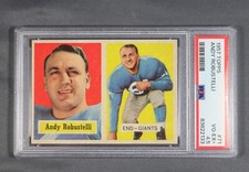1957 Topps Football Card #71 ANDY ROBUSTELLI New York Giants HOF PSA 4.5 VG-EX+