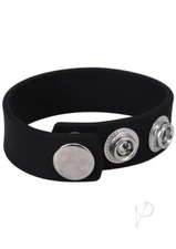 Silicone Metal Snaps Adjustable Penis Ring Harder Erection Prolong Sex Delay