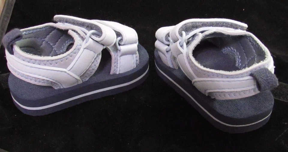 Recién Nacido Talla 2 Bebé Azul y Negro Deportes Bebé Sandalias Muñeca Renacida Se adapta a 3-6 meses Foto 2 de 4