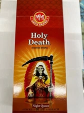 MAGIC MANTRA INCENSE STICKS FOR HOLY DEATH (SANTA MUERTE) BOX OF 6 PACKS 20/PK