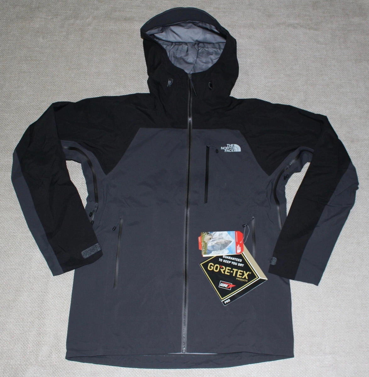 North Face Men&#039;s Gully Rain Jacket, Asphalt Grey/Black, Size | eBay