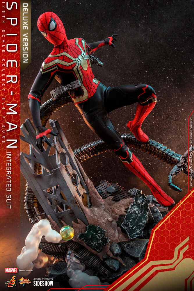 SPIDER-MAN MADE SUIT hot toys 開封美品 Hot Toys Spider-Man Integrated Suit Deluxe 1:6 Scale Figure