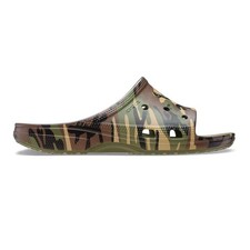 New Mens CROCS SATURDAY CAMOUFLAGE SLIDE 213312-3TC ARMY GREEN US 7-11 TAKSE