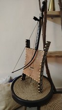 Bedouin Arabic Rababah , Black Bedouin Music Instrument Wood Handmade Rebab