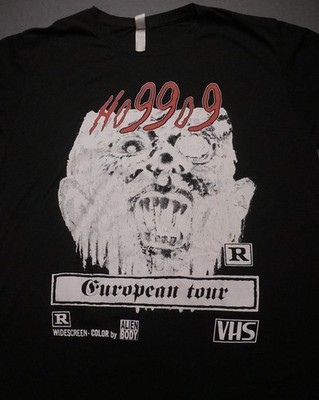 Ho99o9 Shirt Mens Large Black Alien Body 2016 European Tour Horror