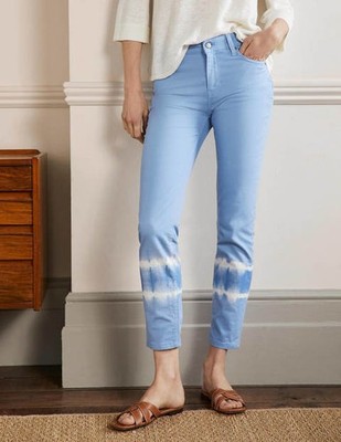Boden - Slim Straight Ankle Skimmers - Damen Jeans Hose Tie dye NEU UK 12 EU 40