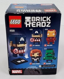 Z-831 2017 LEGO BRICKHEADZ CAPTAIN AMERICA BUILDING SET #41589-MINT IN BOX!