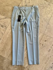 Dolce Gabbana Slacks 100% virgin wool Light Blue Women’s Size 48 $875